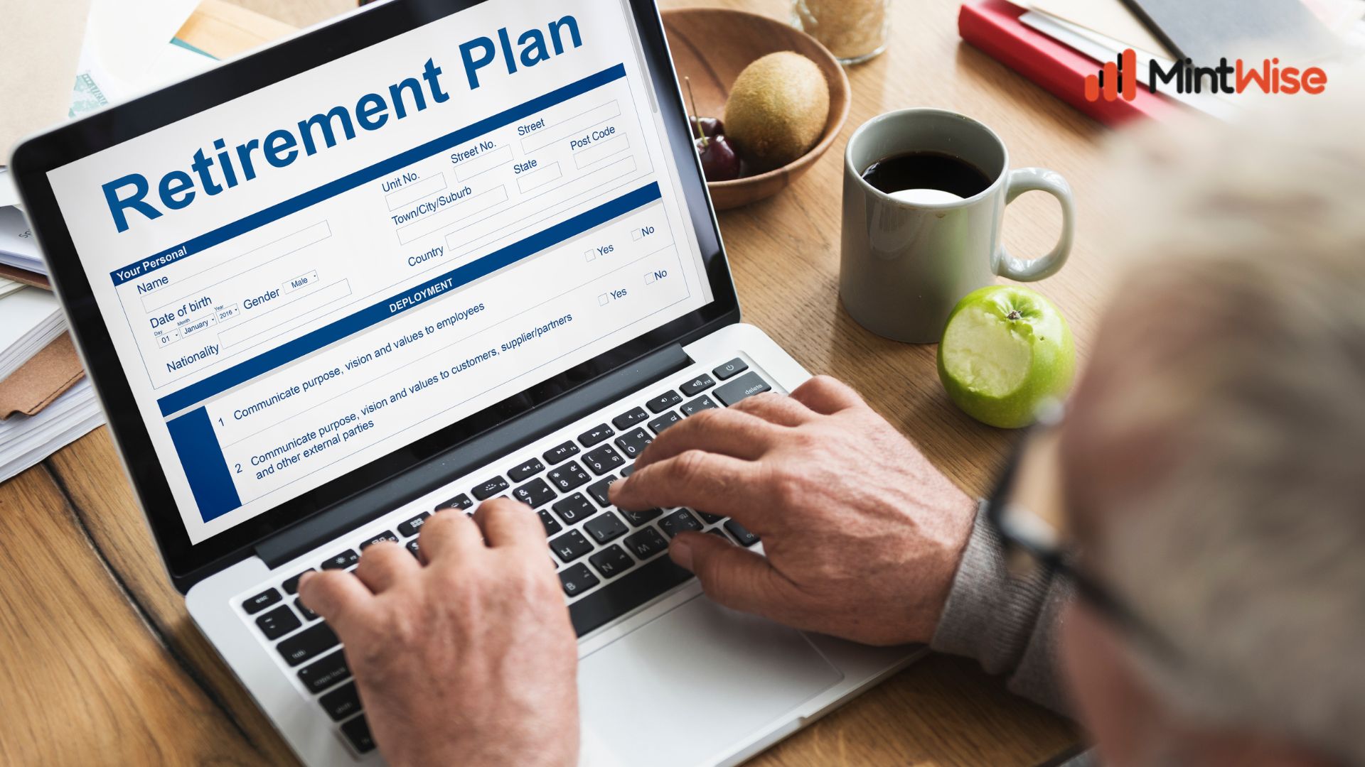 Retirement calculator for planning future savings and retirement goals